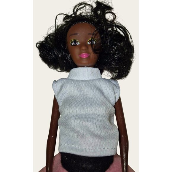 Barbie -like Doll 1950s-Inspired Outfit With Pink Poodle Skirt White Top Red Sho - Picture 4 of 8